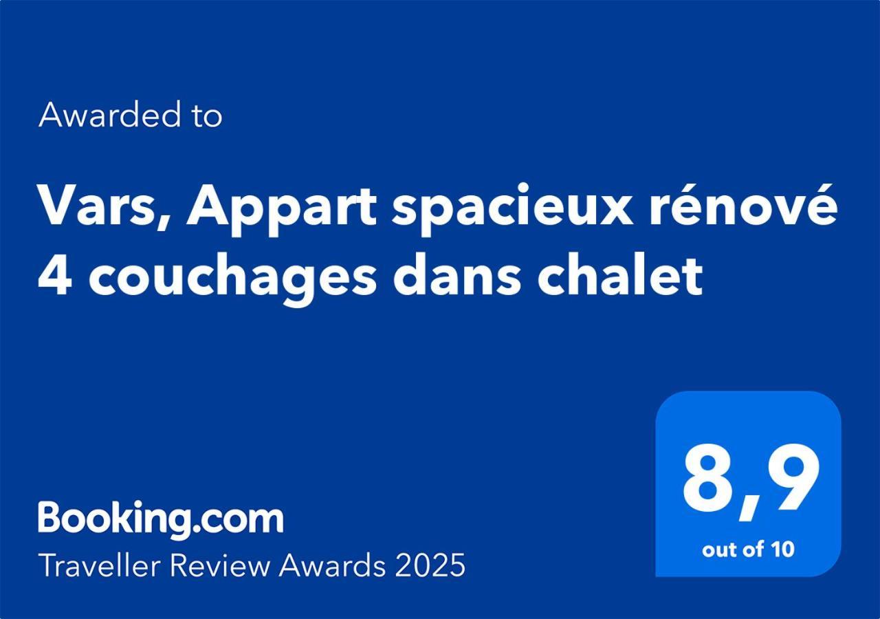 Apartment Vars, Spacieux Renove 4 Couchages Dans